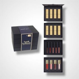 NWT - Elegant Gold and Red Lipstick Set